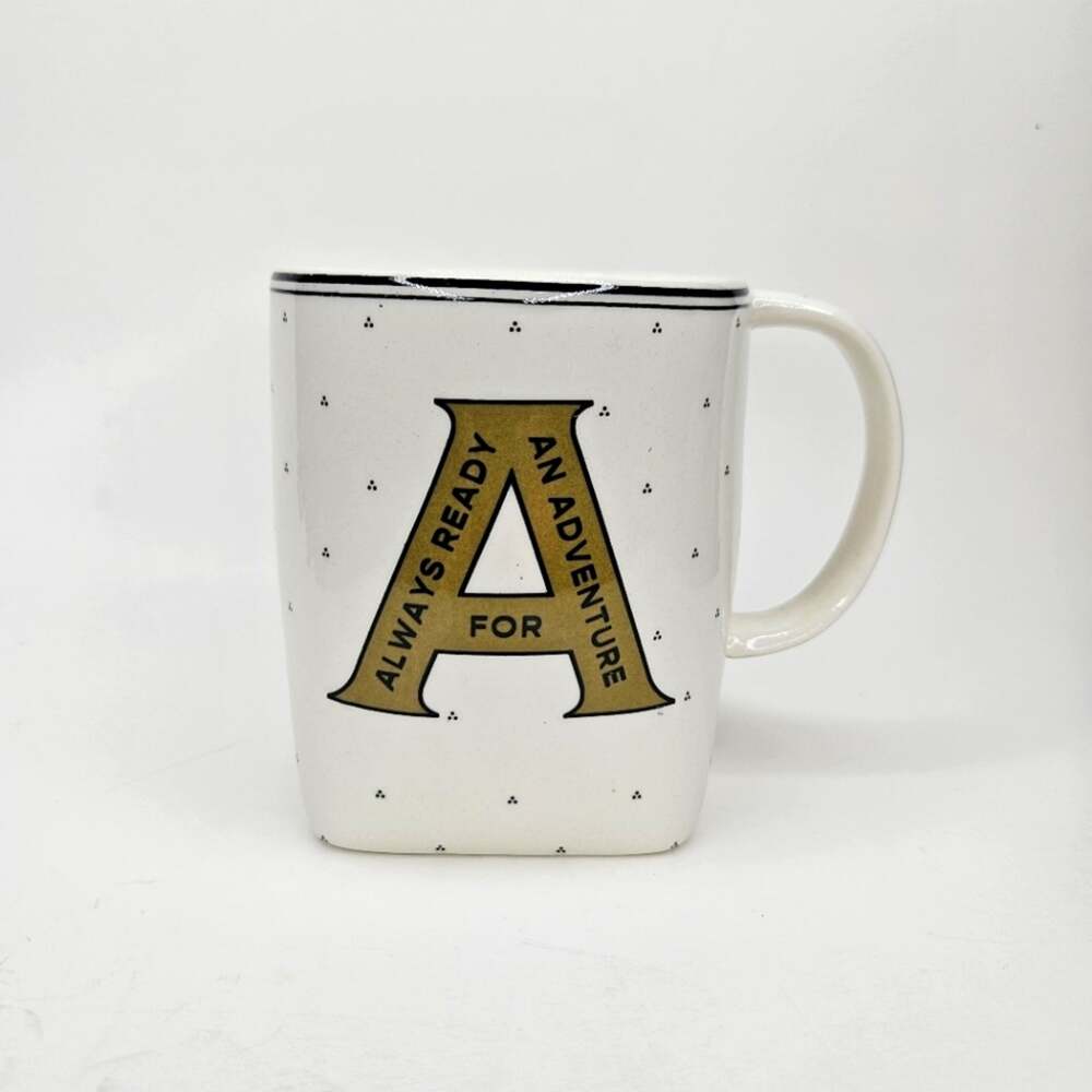 Anthropologie Drop Cap A Monogram Mug